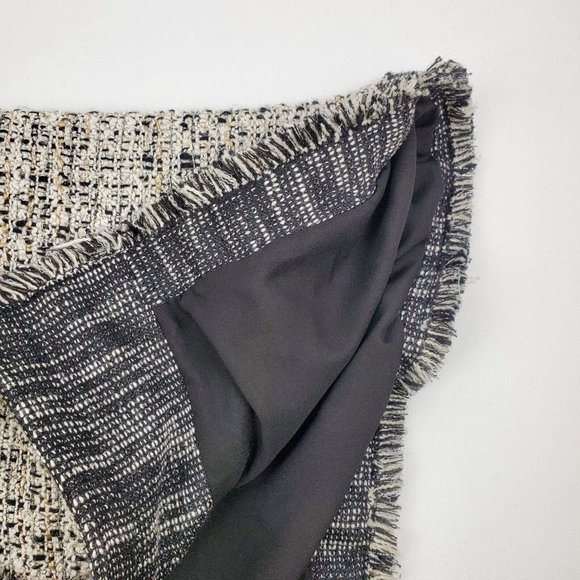 Chicos Women Cardigan Sweater Jacket Lining Open Front Black Tan Chicos 1= Med - Picture 8 of 9